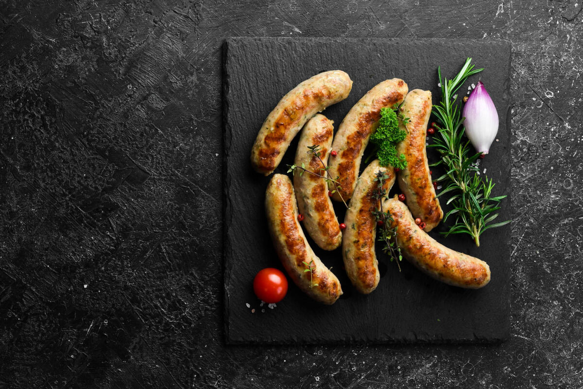 Chicken, Piri Piri Sausages, 6 in a 360g pack - Kezie Foods