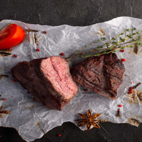 Partially Cooked Ostrich, Fillets, 2 in a 250g pack