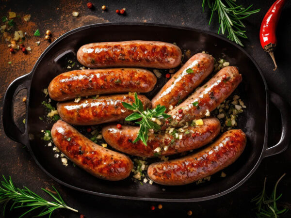 Pork and Hot Chilli, 6 in a 360g pack