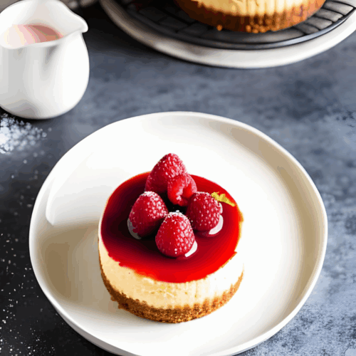 Dessert, Raspberry White Choc Cheesecake, 1 in a pack
