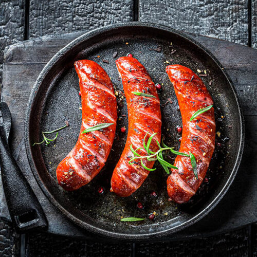 Wagyu Beef, Spicy Sausages, 6 in a 360g pack